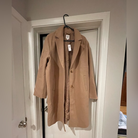 Brand New Beautiful Camel Long Topcoat - Picture 2 of 15